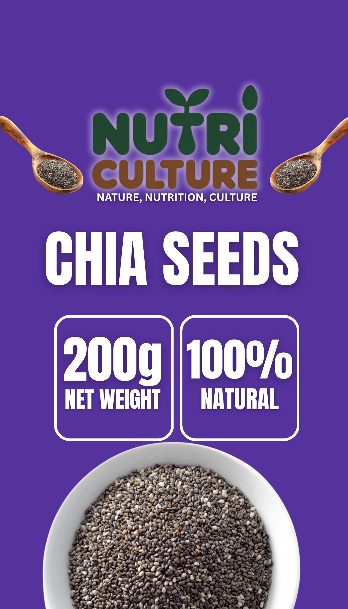 Premium Chia Seeds | High Fiber, Omega-3 & Energy Boosting Superfood
