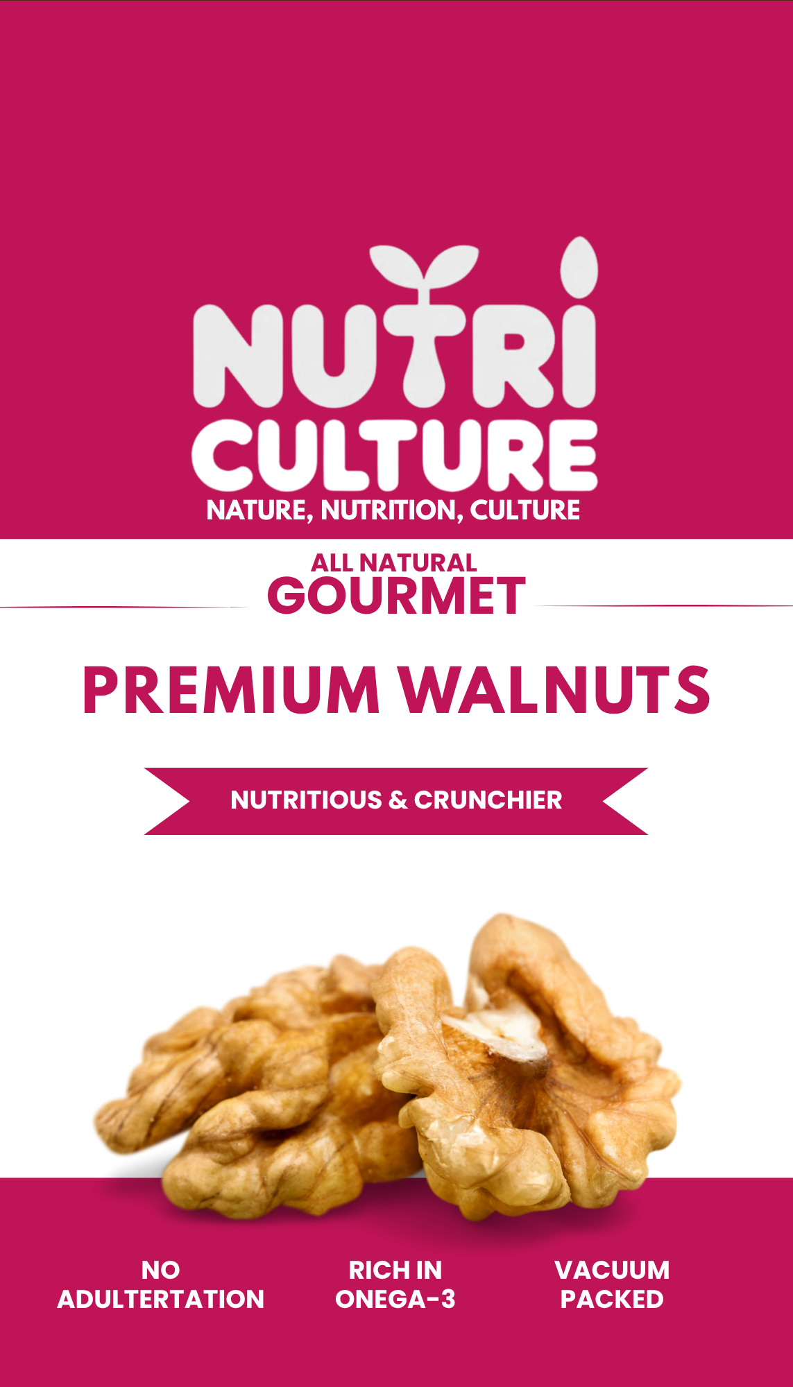 NutriCulture Premium Peeled Walnuts