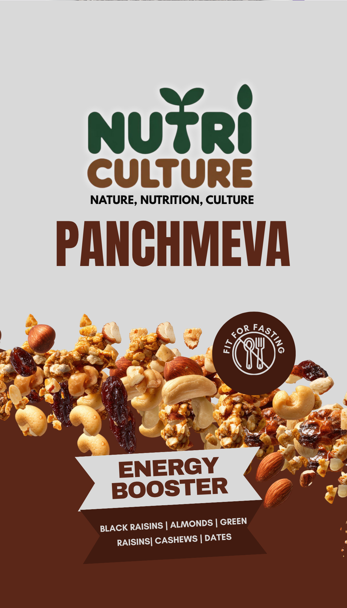 NutriCulture Panchmeva – Premium 5-in-1 Dry Fruit Blend